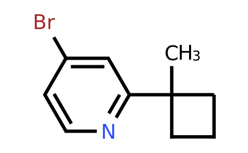 CAS 1395492-74-6 | 4-bromo-2-(1-methylcyclobutyl)pyridine