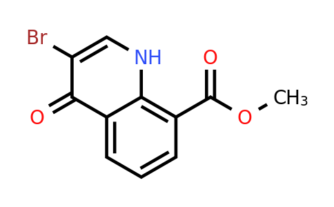 CAS 1395493-15-8 | Methyl 3-bromo-4-oxo-1,4-dihydroquinoline-8-carboxylate