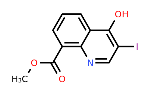 CAS 1395493-27-2 | Methyl 4-hydroxy-3-iodoquinoline-8-carboxylate