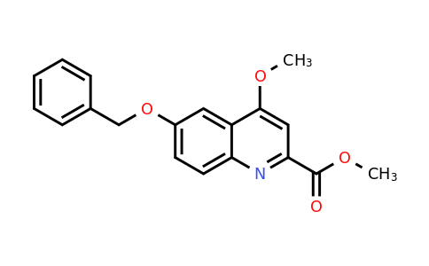 CAS 1395493-31-8 | Methyl 6-(benzyloxy)-4-methoxyquinoline-2-carboxylate