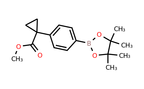 CAS 1396007-85-4 | methyl 1-[4-(4,4,5,5-tetramethyl-1,3,2-dioxaborolan-2-yl)phenyl]cyclopropane-1-carboxylate