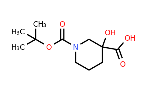 CAS 1396555-79-5 | 1-(tert-butoxycarbonyl)-3-hydroxypiperidine-3-carboxylic acid