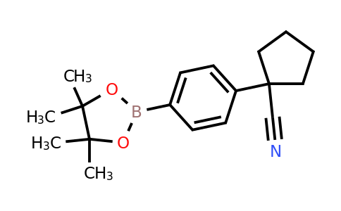 CAS 1396776-57-0 | 1-(4-(4,4,5,5-Tetramethyl-1,3,2-dioxaborolan-2-yl)phenyl)cyclopentane-1-carbonitrile
