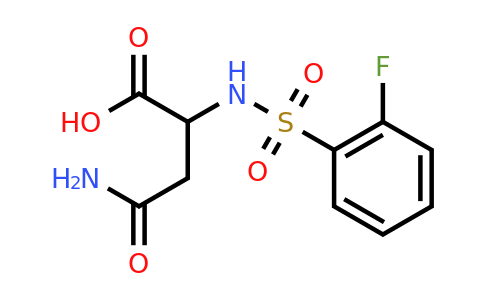 CAS 1396962-91-6 | 3-Carbamoyl-2-(2-fluorobenzenesulfonamido)propanoic acid