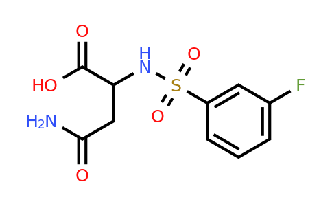 CAS 1396963-96-4 | 3-Carbamoyl-2-(3-fluorobenzenesulfonamido)propanoic acid