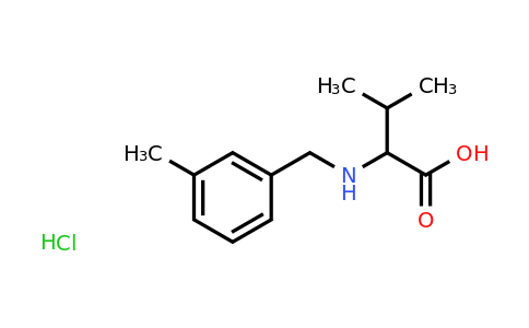 3-Methyl-2-{[(3-methylphenyl)methyl]amino}butanoic acid hydrochloride