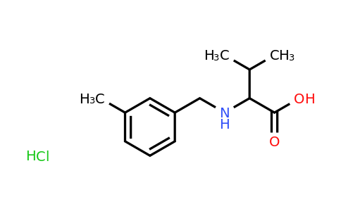 CAS 1396964-02-5 | 3-Methyl-2-{[(3-methylphenyl)methyl]amino}butanoic acid hydrochloride