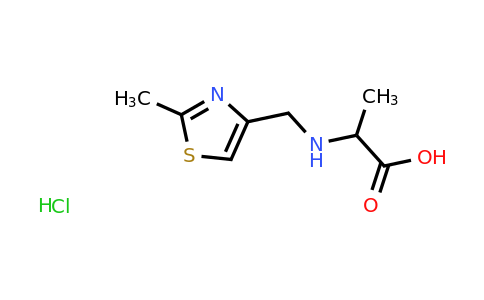 CAS 1396965-18-6 | 2-{[(2-methyl-1,3-thiazol-4-yl)methyl]amino}propanoic acid hydrochloride