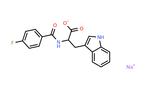 CAS 1396966-66-7 | sodium 2-[(4-fluorophenyl)formamido]-3-(1H-indol-3-yl)propanoate