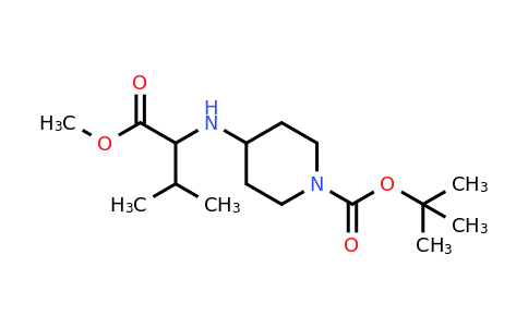 CAS 1396966-89-4 | tert-Butyl 4-[(1-methoxy-3-methyl-1-oxobutan-2-yl)amino]piperidine-1-carboxylate