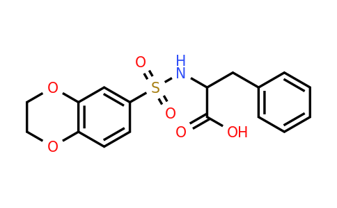 CAS 1396966-91-8 | 2-(2,3-dihydro-1,4-benzodioxine-6-sulfonamido)-3-phenylpropanoic acid