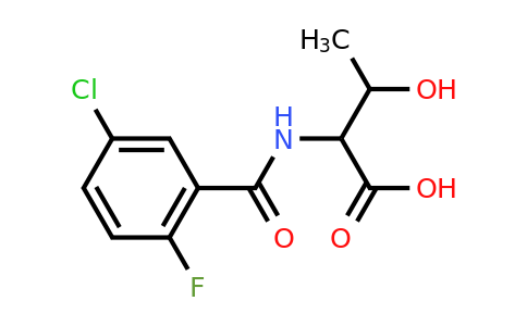 CAS 1396969-18-8 | 2-[(5-Chloro-2-fluorophenyl)formamido]-3-hydroxybutanoic acid