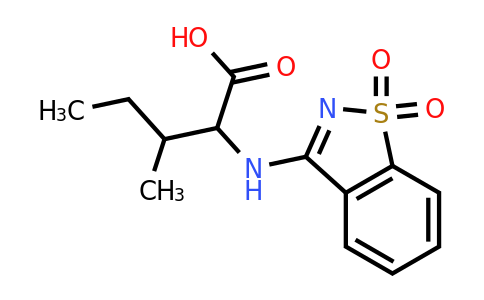 CAS 1396979-66-0 | 2-[(1,1-dioxo-1lambda6,2-benzothiazol-3-yl)amino]-3-methylpentanoic acid