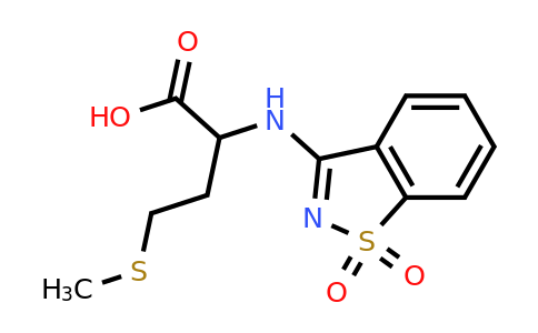 CAS 1396999-66-8 | 2-[(1,1-dioxo-1lambda6,2-benzothiazol-3-yl)amino]-4-(methylsulfanyl)butanoic acid