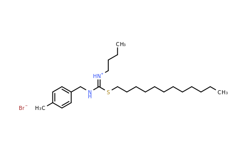 CAS 1397045-18-9 | Butyl[(dodecylsulfanyl)({[(4-methylphenyl)methyl]amino})methylidene]azanium bromide