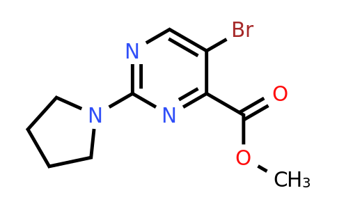 CAS 1398504-41-0 | Methyl 5-bromo-2-(pyrrolidin-1-yl)pyrimidine-4-carboxylate