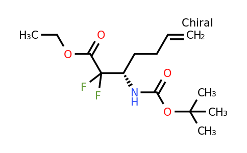 CAS 1398507-67-9 | (S)-Ethyl 3-((tert-butoxycarbonyl)amino)-2,2-difluorohept-6-enoate
