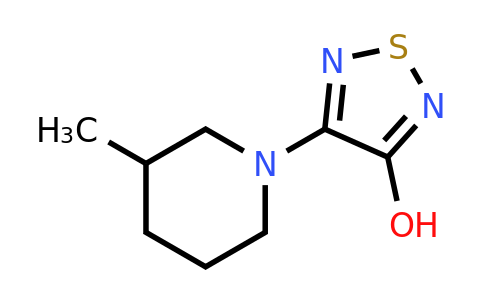 CAS 1399663-04-7 | 4-(3-Methylpiperidin-1-yl)-1,2,5-thiadiazol-3-ol