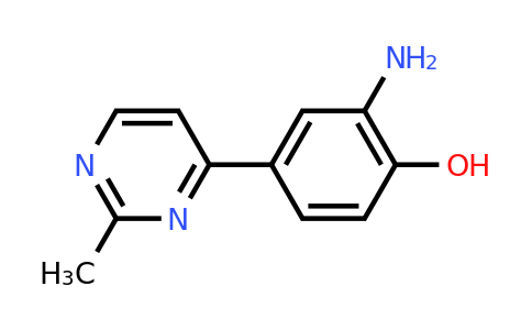 CAS 1399664-05-1 | 2-Amino-4-(2-methylpyrimidin-4-yl)phenol