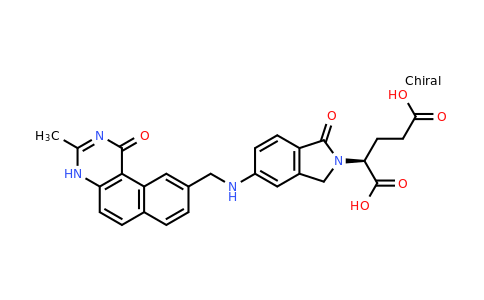 CAS 139987-54-5 | 1843U89;(2S)-2-(5-{[(3-Methyl-1-oxo-1,2-dihydrobenzo[f]quinazolin-9-yl)me thyl]amino}-1-oxo-1,3-dihydro-2H-isoindol-2-yl)pentanedioic acid