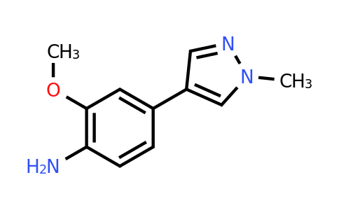 CAS 1400287-74-2 | 2-methoxy-4-(1-methyl-1H-pyrazol-4-yl)aniline