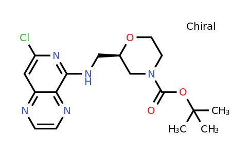 CAS 1400589-53-8 | (R)-tert-Butyl 2-((7-chloropyrido[4,3-b]pyrazin-5-ylamino)methyl)morpholine-4-carboxylate