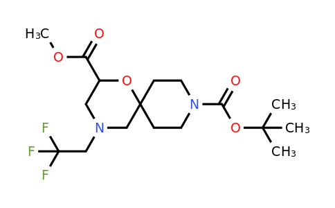 CAS 1400642-88-7 | O9-tert-butyl O2-methyl 4-(2,2,2-trifluoroethyl)-1-oxa-4,9-diazaspiro[5.5]undecane-2,9-dicarboxylate