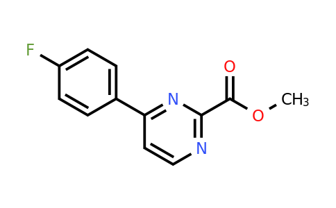 CAS 1401162-80-8 | Methyl 4-(4-fluorophenyl)pyrimidine-2-carboxylate