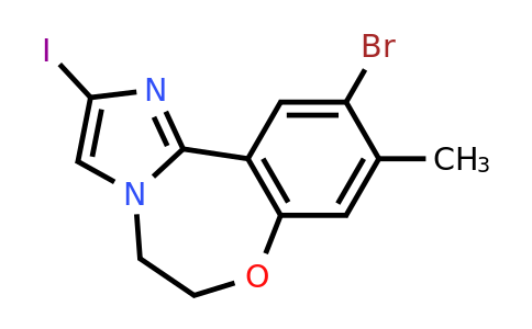 CAS 1401305-33-6 | 10-Bromo-2-iodo-9-methyl-5,6-dihydrobenzo[F]imidazo[1,2-D][1,4]oxazepine