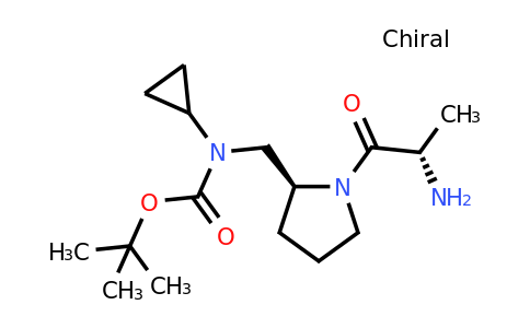 CAS 1401668-74-3 | tert-Butyl (((S)-1-((S)-2-aminopropanoyl)pyrrolidin-2-yl)methyl)(cyclopropyl)carbamate