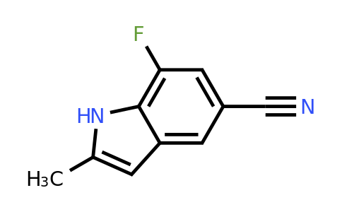 CAS 1401726-98-4 | 7-fluoro-2-methyl-1H-indole-5-carbonitrile