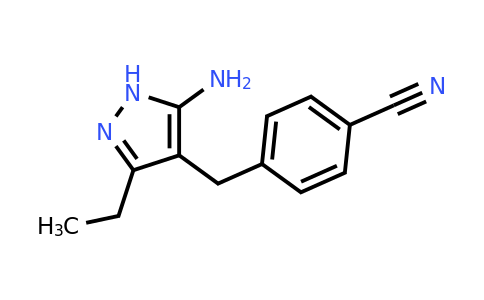 CAS 1401728-85-5 | 4-((5-amino-3-ethyl-1H-pyrazol-4-yl)methyl)benzonitrile