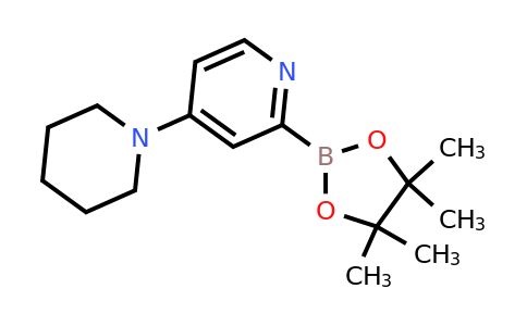 CAS 1402166-13-5 | 4-(Piperidin-1-YL)-2-(4,4,5,5-tetramethyl-1,3,2-dioxaborolan-2-YL)pyridine