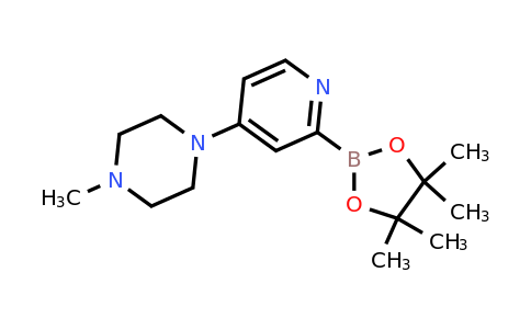 CAS 1402174-19-9 | 1-Methyl-4-(2-(4,4,5,5-tetramethyl-1,3,2-dioxaborolan-2-YL)pyridin-4-YL)piperazine