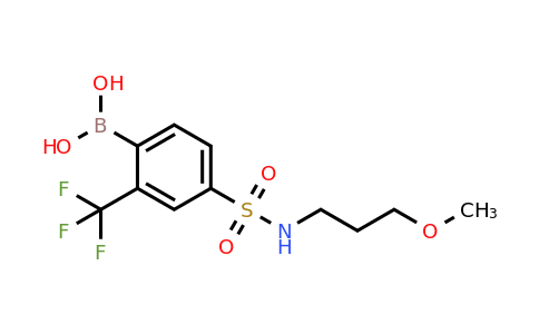 CAS 1402238-35-0 | 4-(N-(3-Methoxypropyl)sulfamoyl)-2-trifluoromethylphenylboronic acid