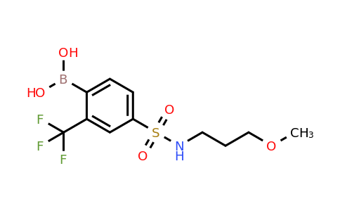 4-(N-(3-Methoxypropyl)sulfamoyl)-2-trifluoromethylphenylboronic acid