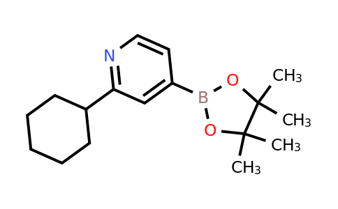 CAS 1402240-80-5 | 2-(Cyclohexyl)pyridine-4-boronic acid pinacol ester