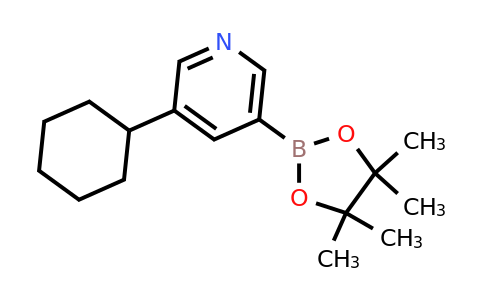 CAS 1402240-82-7 | 3-Cyclohexyl-5-(4,4,5,5-tetramethyl-1,3,2-dioxaborolan-2-YL)pyridine