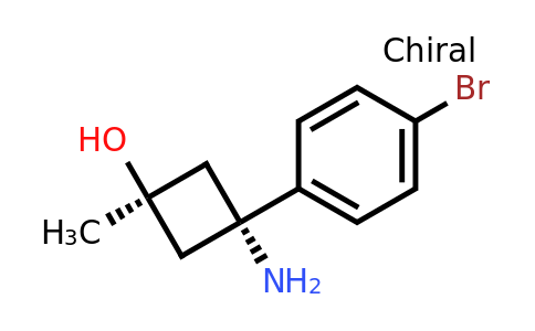 CAS 1402603-97-7 | trans-3-amino-3-(4-bromophenyl)-1-methylcyclobutan-1-ol