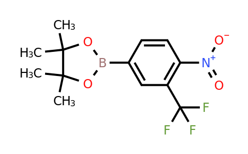 CAS 1402615-44-4 | 4,4,5,5-Tetramethyl-2-(4-nitro-3-(trifluoromethyl)phenyl)-1,3,2-dioxaborolane