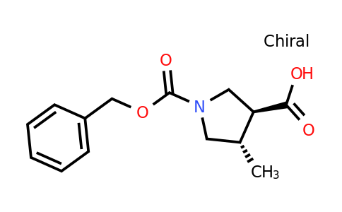 CAS 1402666-47-0 | trans-1-Cbz-4-Methyl-pyrrolidine-3-carboxylic acid