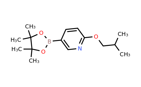 CAS 1402740-34-4 | 2-(2-Methylpropoxy)-5-(4,4,5,5-tetramethyl-1,3,2-dioxaborolan-2-YL)pyridine