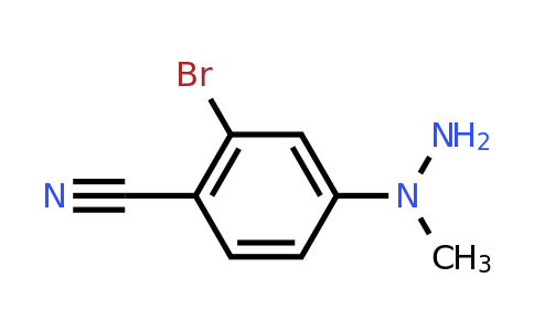 CAS 1403483-69-1 | 2-Bromo-4-(1-methylhydrazin-1-yl)benzonitrile