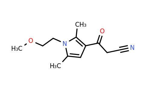 CAS 1403564-18-0 | 3-(1-(2-Methoxyethyl)-2,5-dimethyl-1H-pyrrol-3-yl)-3-oxopropanenitrile