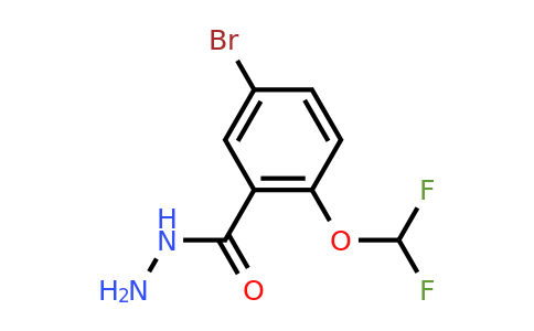 CAS 1403565-82-1 | 5-Bromo-2-(difluoromethoxy)benzohydrazide
