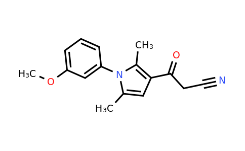 CAS 1403565-94-5 | 3-(1-(3-Methoxyphenyl)-2,5-dimethyl-1H-pyrrol-3-yl)-3-oxopropanenitrile