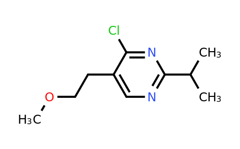 CAS 1403566-32-4 | 4-Chloro-2-isopropyl-5-(2-methoxyethyl)pyrimidine