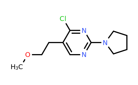 CAS 1403567-88-3 | 4-Chloro-5-(2-methoxyethyl)-2-(pyrrolidin-1-yl)pyrimidine