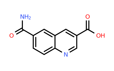 CAS 1403746-66-6 | 6-Carbamoylquinoline-3-carboxylic acid