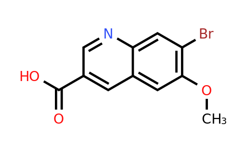 CAS 1403746-67-7 | 7-Bromo-6-methoxyquinoline-3-carboxylic acid